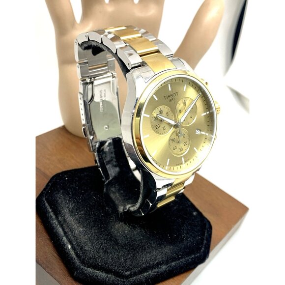Tissot Men's Watch Chrono XL Swiss Quartz Chronograph Two Tone T1166172202100 - Picture 2 of 15